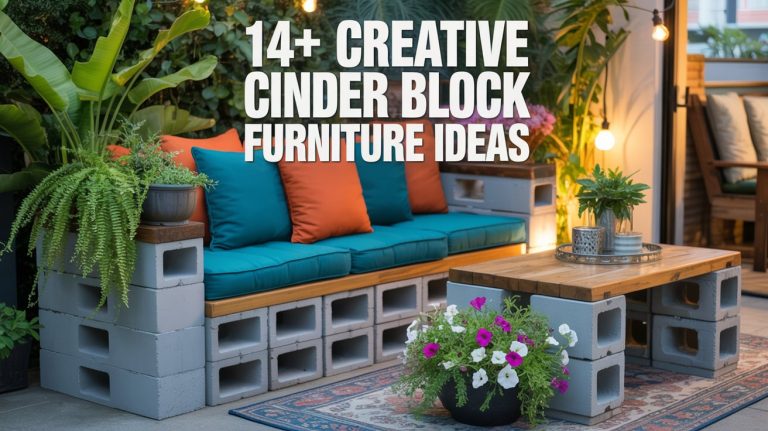 14+ Creative Cinder Block Furniture Ideas