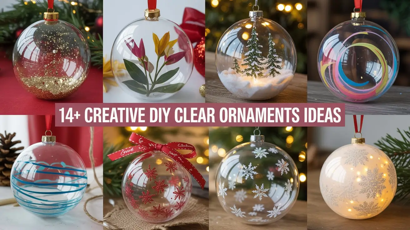14+ Creative DIY Clear Ornaments Ideas