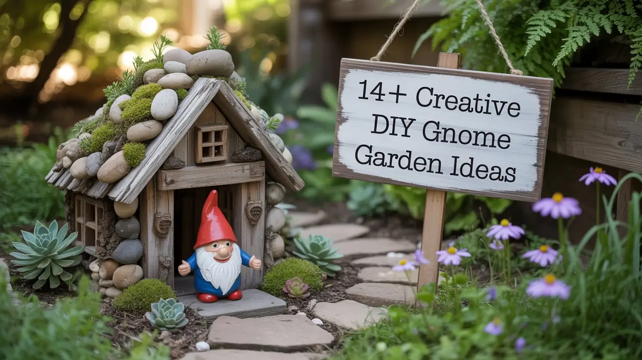 14+ Creative DIY Gnome Garden Ideas