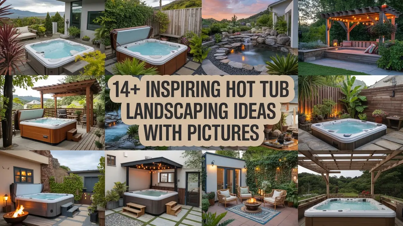 14+ Inspiring Hot Tub Landscaping Ideas with Pictures