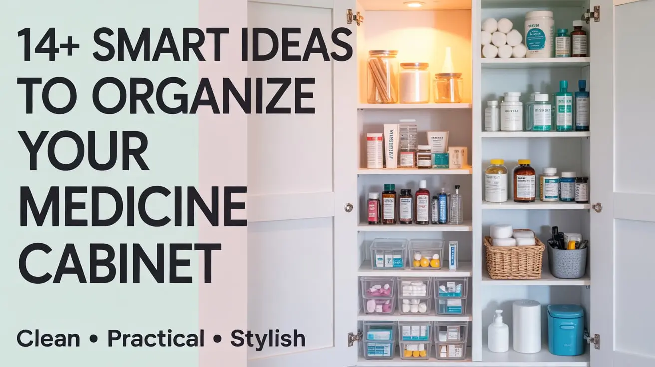 14+ Smart Ideas to Organize Your Medicine Cabinet