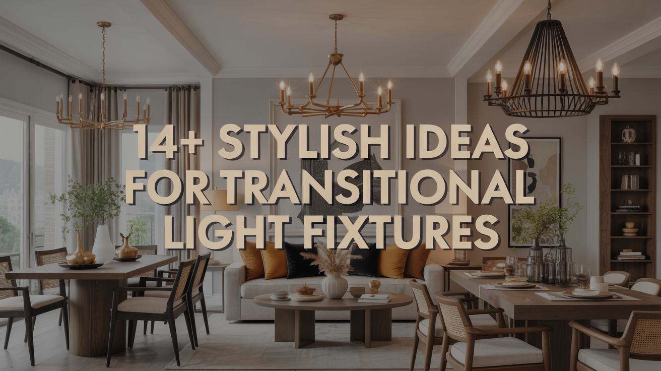14+ Stylish Ideas for Transitional Light Fixtures