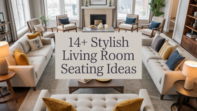 14+ Stylish Living Room Seating Ideas