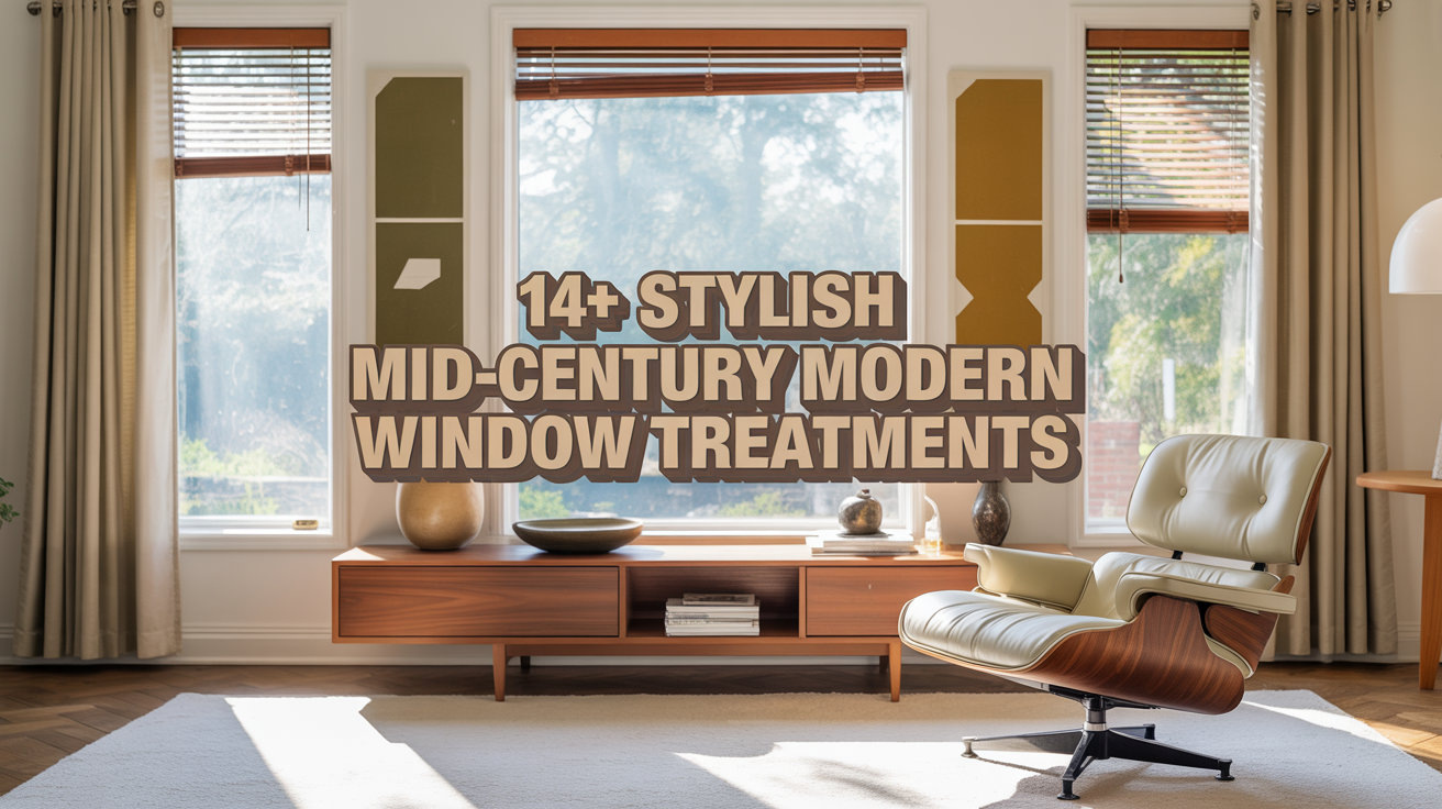 14+ Stylish Mid-Century Modern Window Treatments