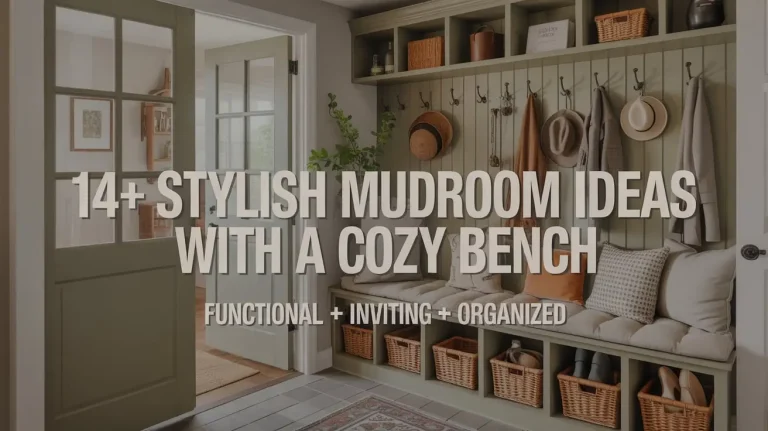 14+ Stylish Mudroom Ideas with a Cozy Bench