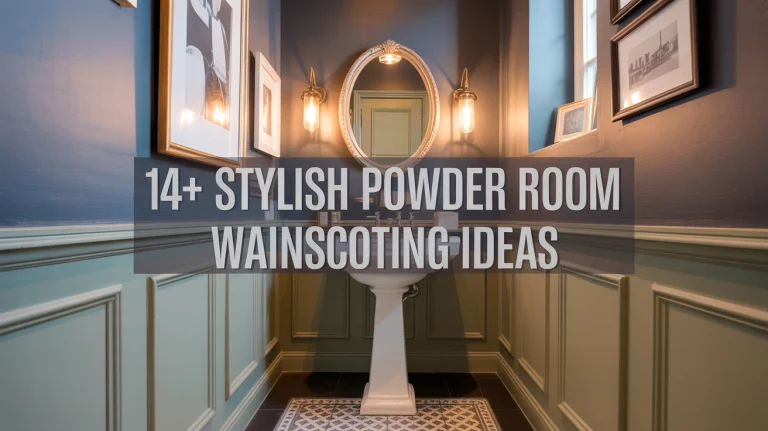 14+ Stylish Powder Room Wainscoting Ideas