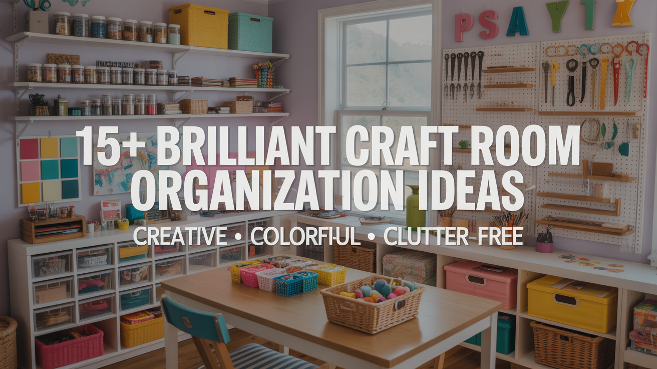 15+ Brilliant Craft Room Organization Ideas for a Creative, Clutter-Free Space