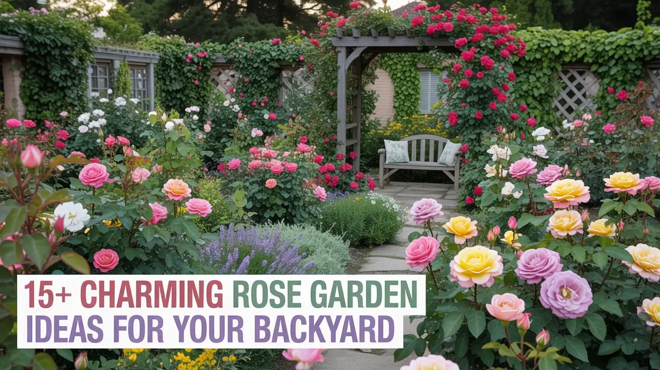 15+ Charming Rose Garden Ideas for Your Backyard
