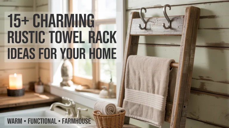 15+ Charming Rustic Towel Rack Ideas for Your Home
