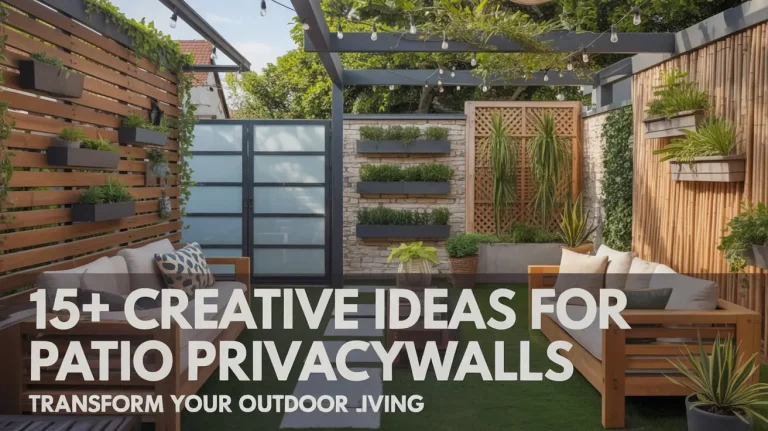 15+ Creative Ideas for Patio Privacy Walls That Transform Outdoor Living
