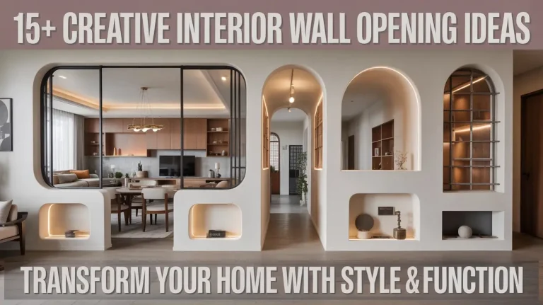 15+ Creative Interior Wall Opening Ideas to Transform Your Home