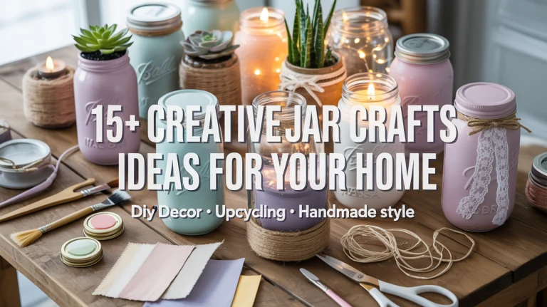 15+ Creative Jar Crafts Ideas for Your Home