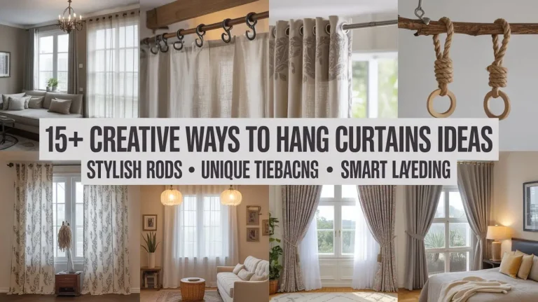 15+ Creative Ways to Hang Curtains Ideas