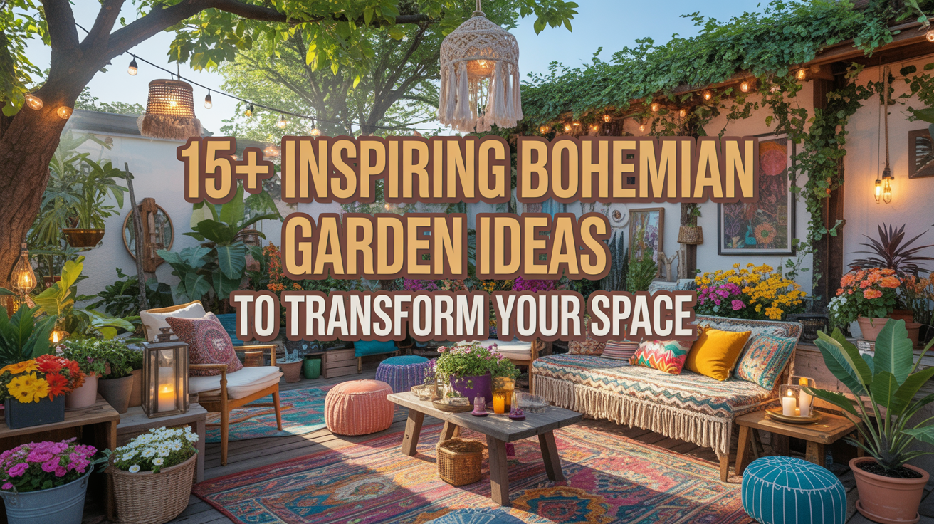15+ Inspiring Bohemian Garden Ideas to Transform Your Space