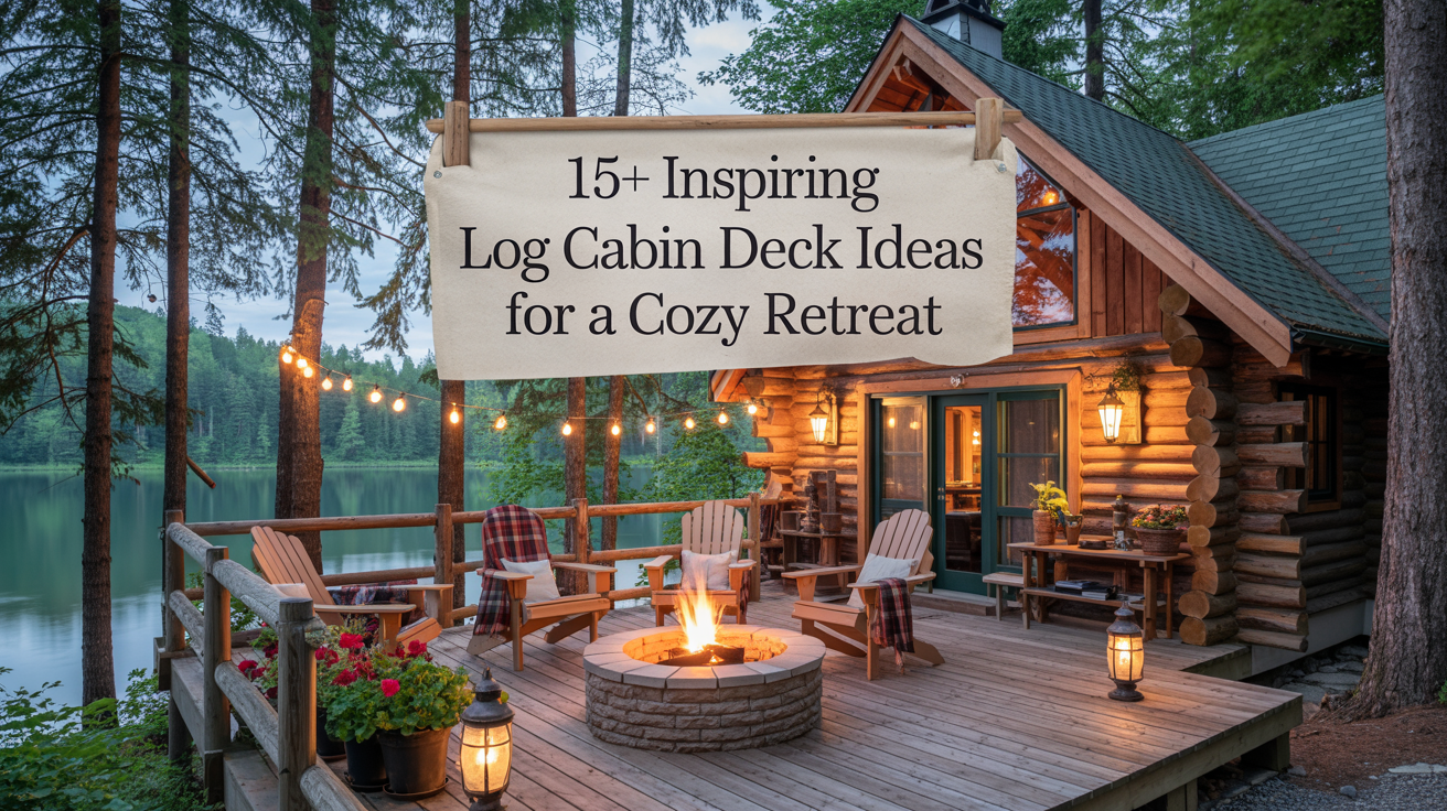 15+ Inspiring Log Cabin Deck Ideas for a Cozy Retreat