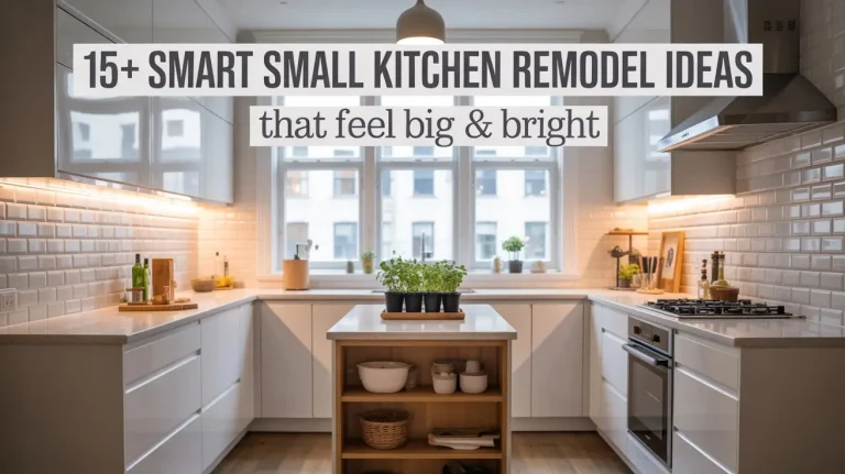 15+ Smart Ideas for Remodeling a Small Kitchen That Feel Big and Bright