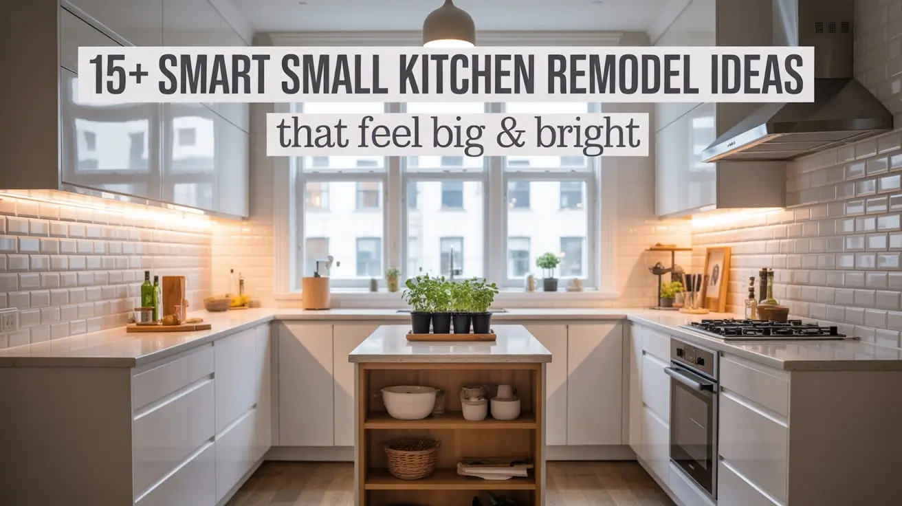 15+ Smart Ideas for Remodeling a Small Kitchen That Feel Big and Bright
