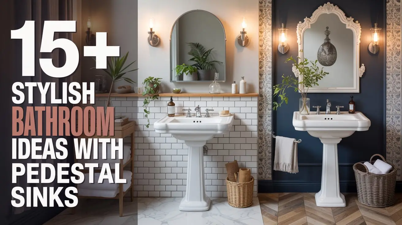 15+ Stylish Bathroom Ideas with Pedestal Sinks