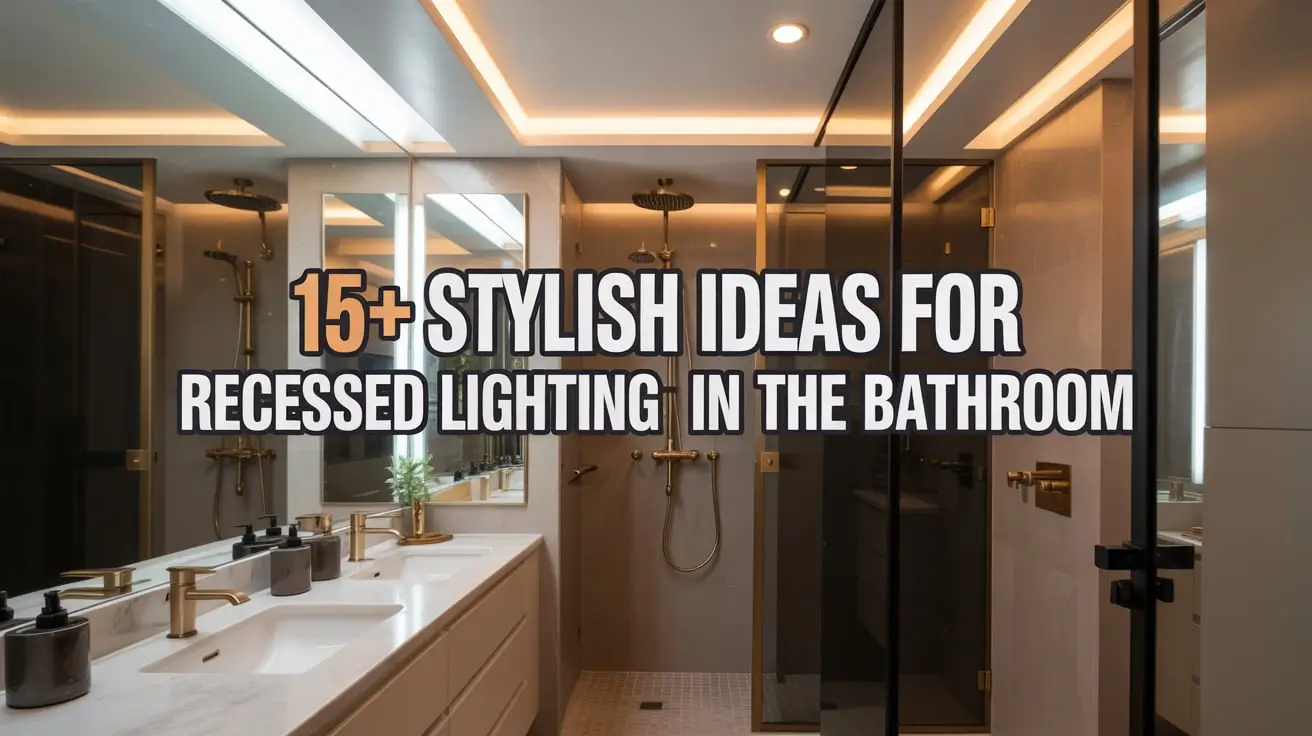 15+ Stylish Ideas for Recessed Lighting in the Bathroom