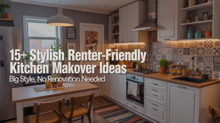 15+ Stylish Renter-Friendly Kitchen Makeover Ideas