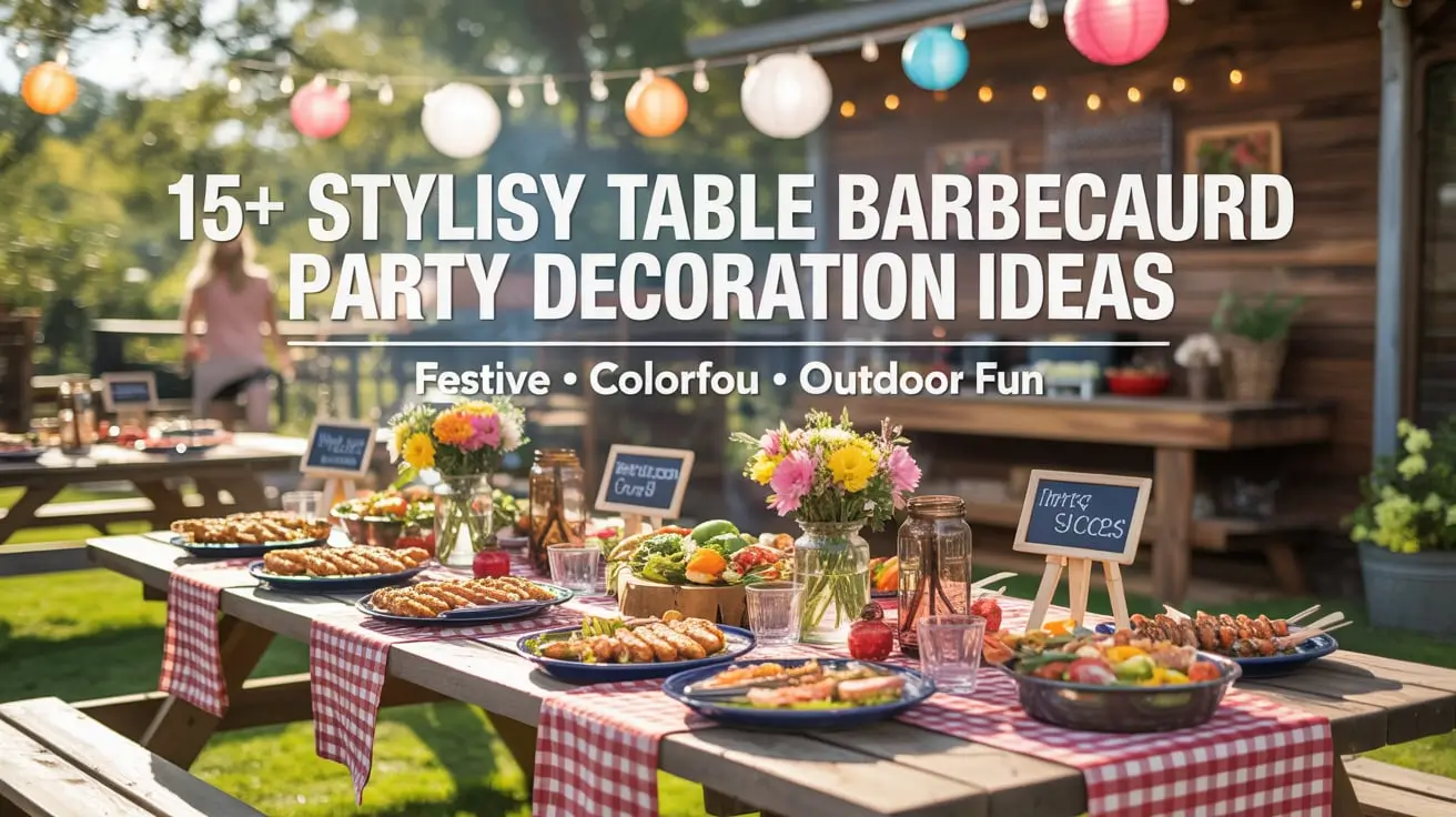 15+ Stylish Table Barbecue Party Decoration Ideas