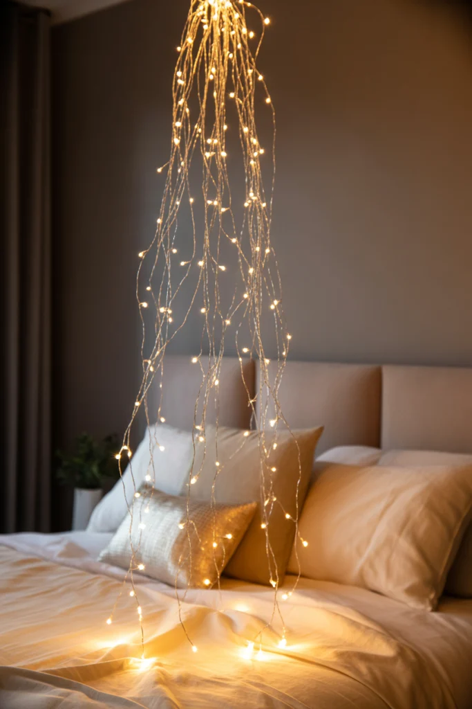 15. Fairy Light Chandeliers for Ethereal Sparkle