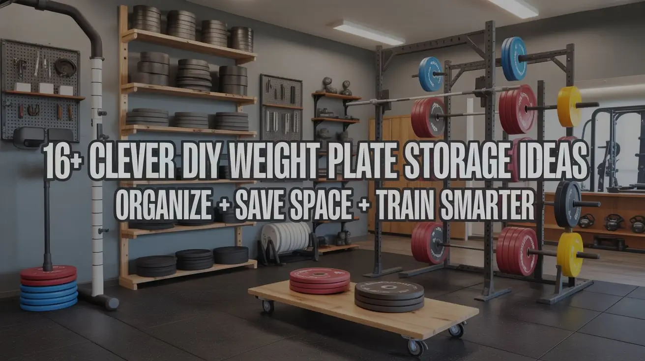 16+ Clever DIY Weight Plate Storage Ideas