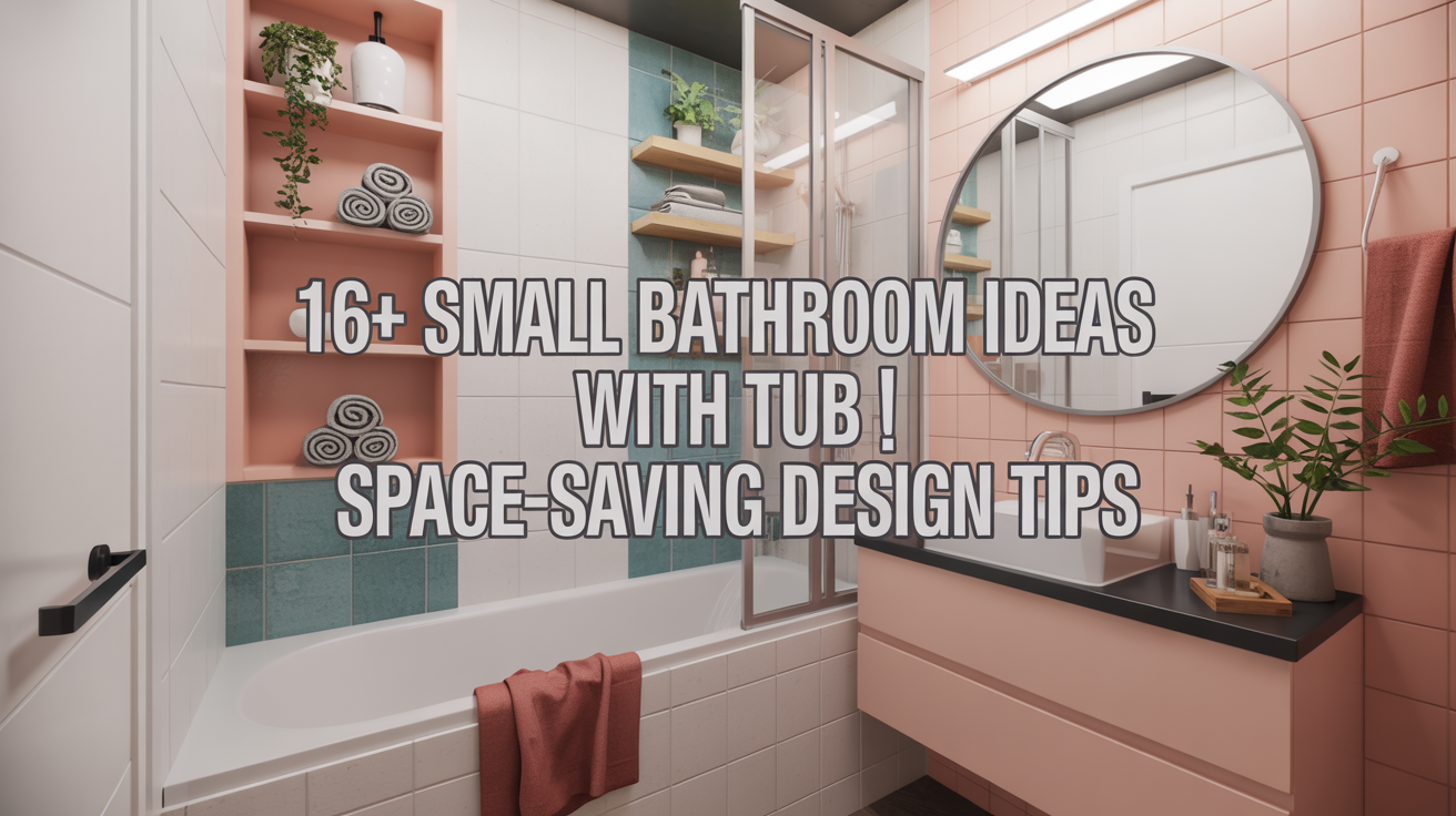 16+ Small Bathroom Ideas with Tub | Space-Saving Design Tips