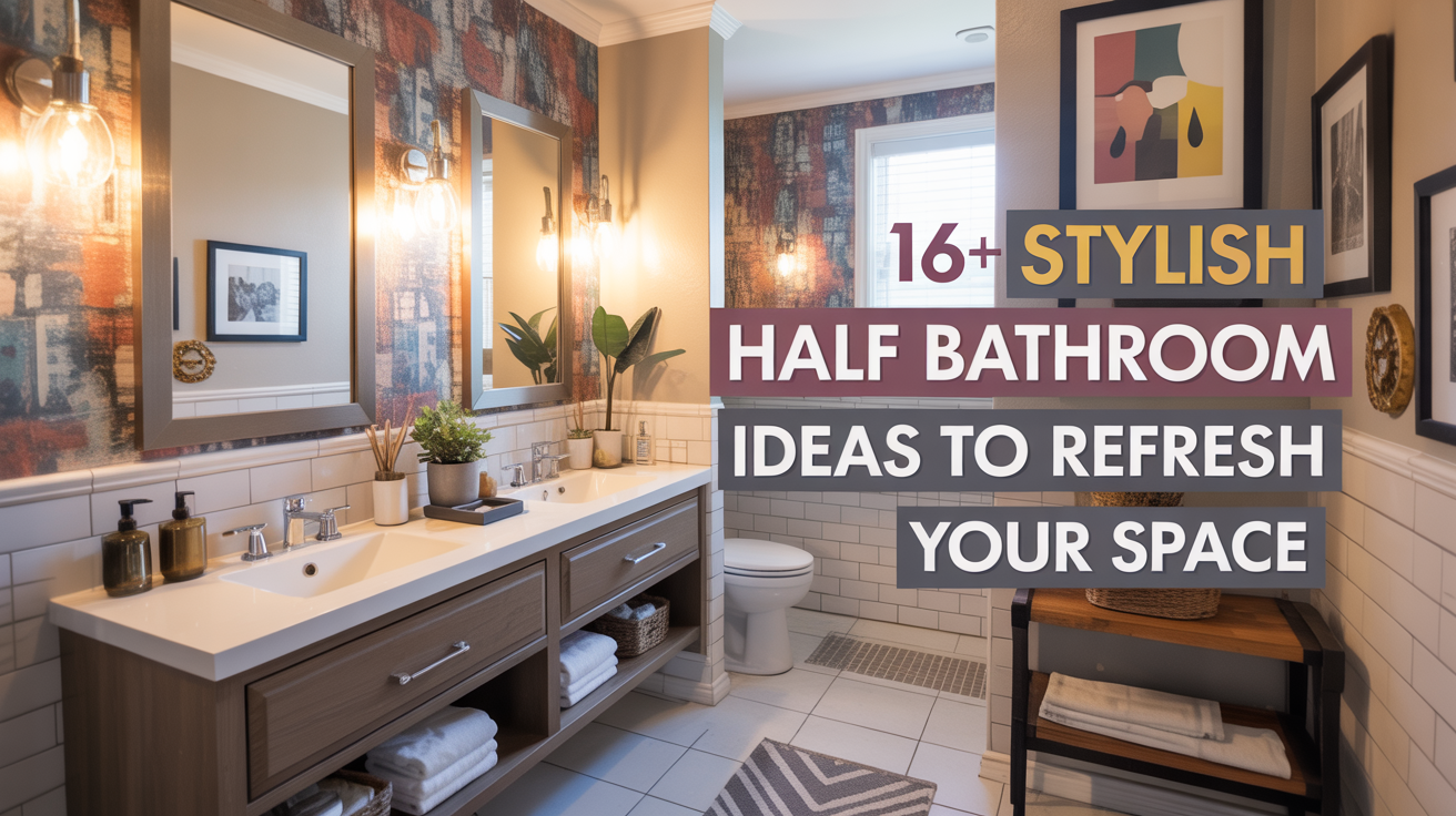 16+ Stylish Half Bathroom Ideas to Refresh Your Space