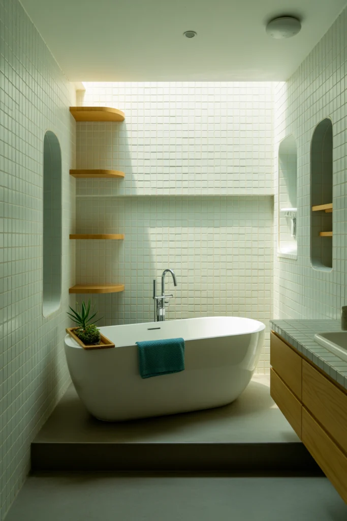 Elevate the Tub on a Slight Platform