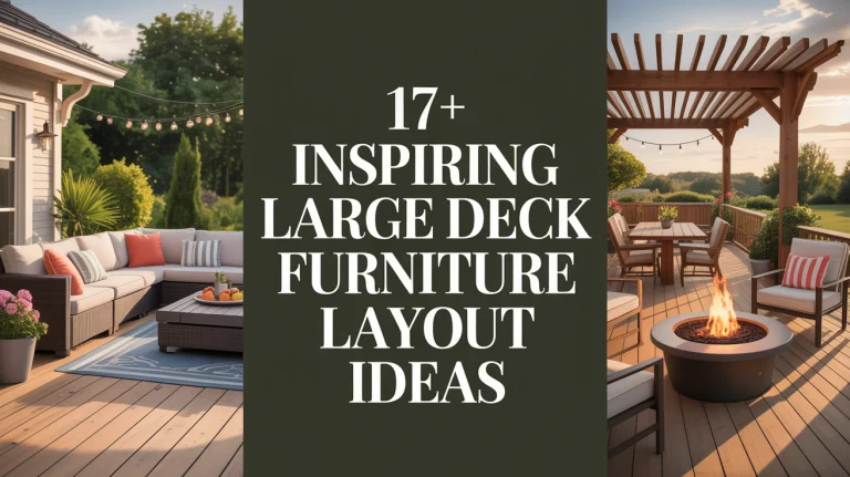 17+ Inspiring Large Deck Furniture Layout Ideas