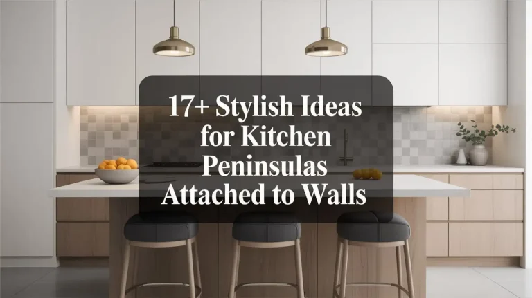 17+ Stylish Ideas for Kitchen Peninsulas Attached to Walls
