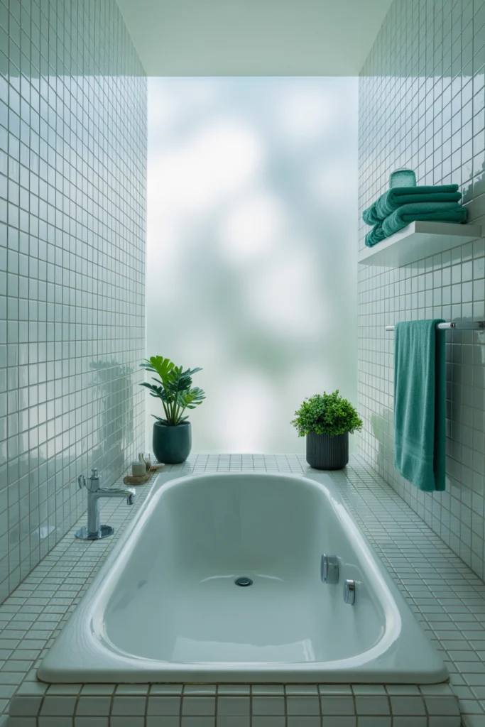 Extend the Backsplash Behind the Tub
