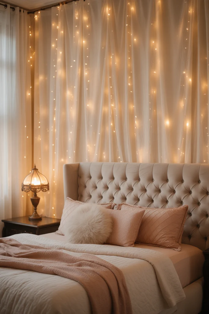 Curtain Backdrop Lights for Dreamy Walls
