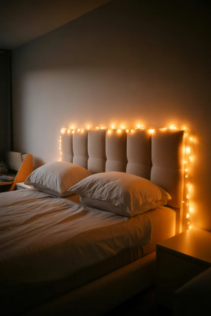 Headboard Light Frames for Subtle Focus