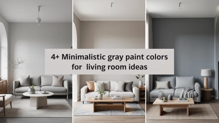 4+ Minimalistic Gray Paint Colors for Living Room Ideas