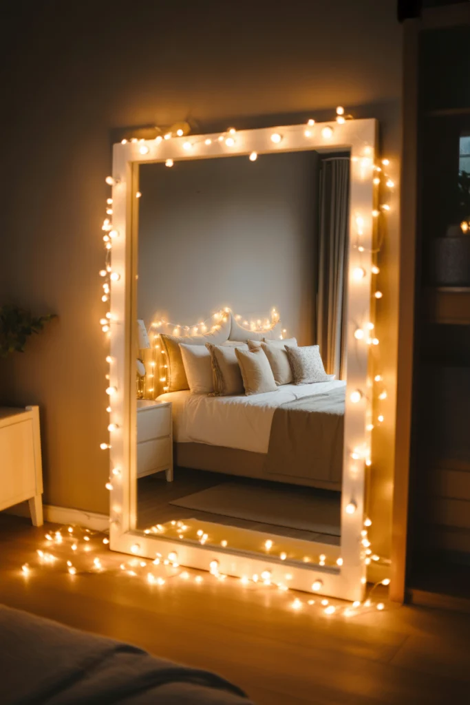 Mirror Frames Wrapped in Light