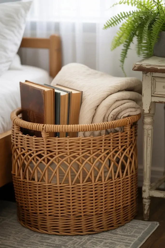 A Handwoven Basket for Storage