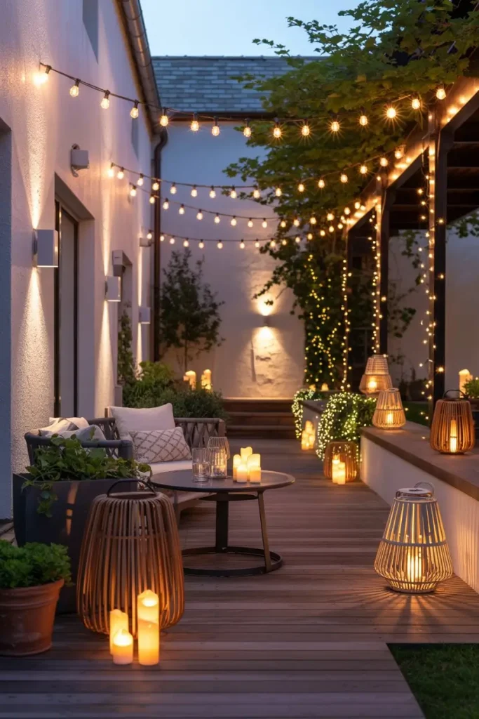 Add Magic with String Lights and Lanterns