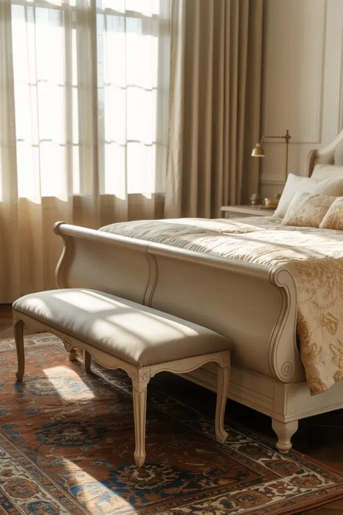 Add a Bench at the Foot of the Bed