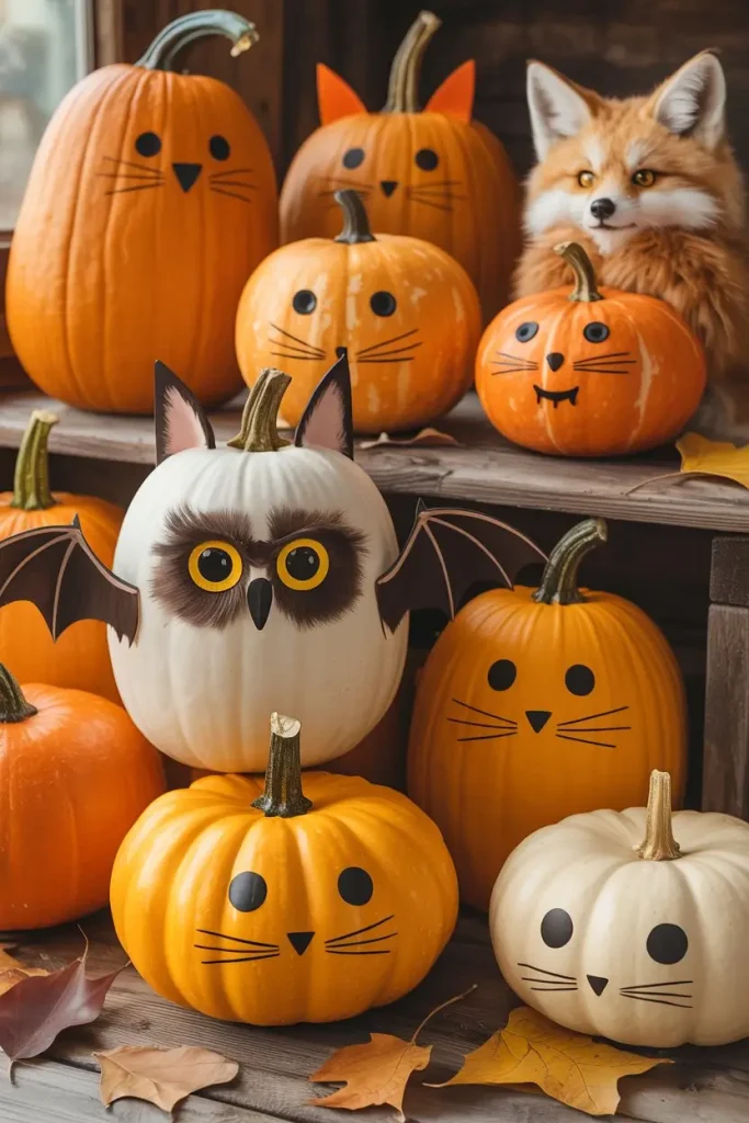 Animal-Inspired Pumpkins