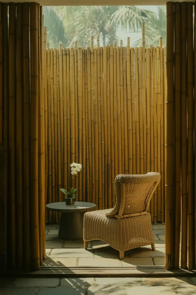 Bamboo Screens for a Zen Feel