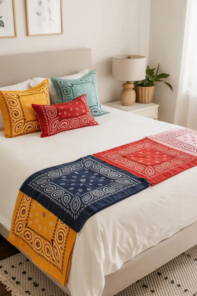 Bandana Bed Runners for Stylish Bedrooms
