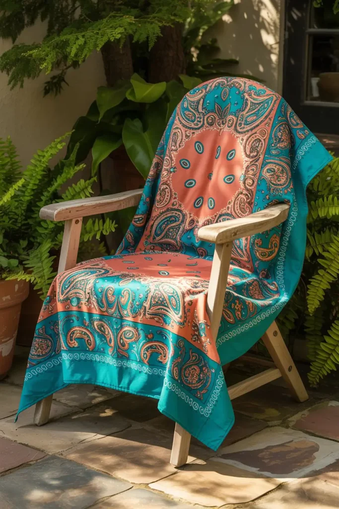 Bandana Chair Covers for Outdoor Dining