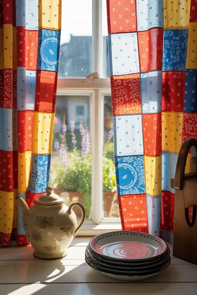 Bandana Curtains for a Cozy Touch