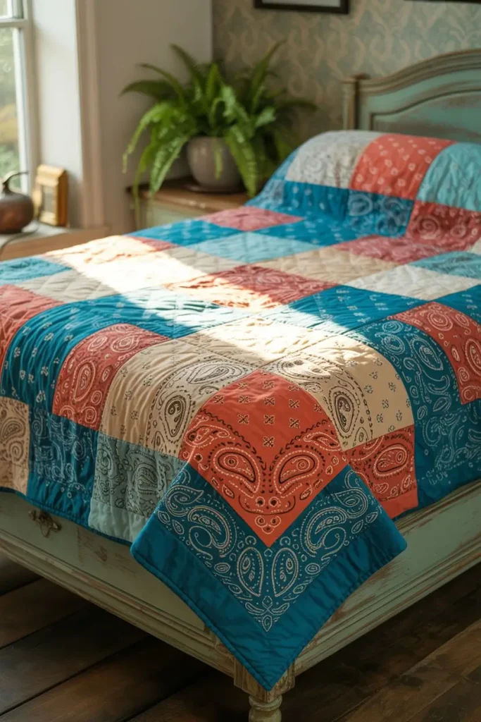 Bandana Quilts for Warmth and Nostalgia