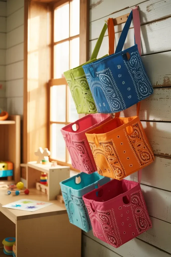 Bandana Tote Storage for Everyday Organization