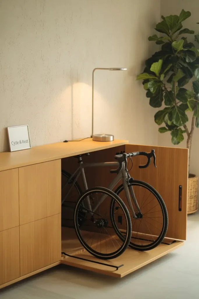 Bike Cabinets to Conceal Storage