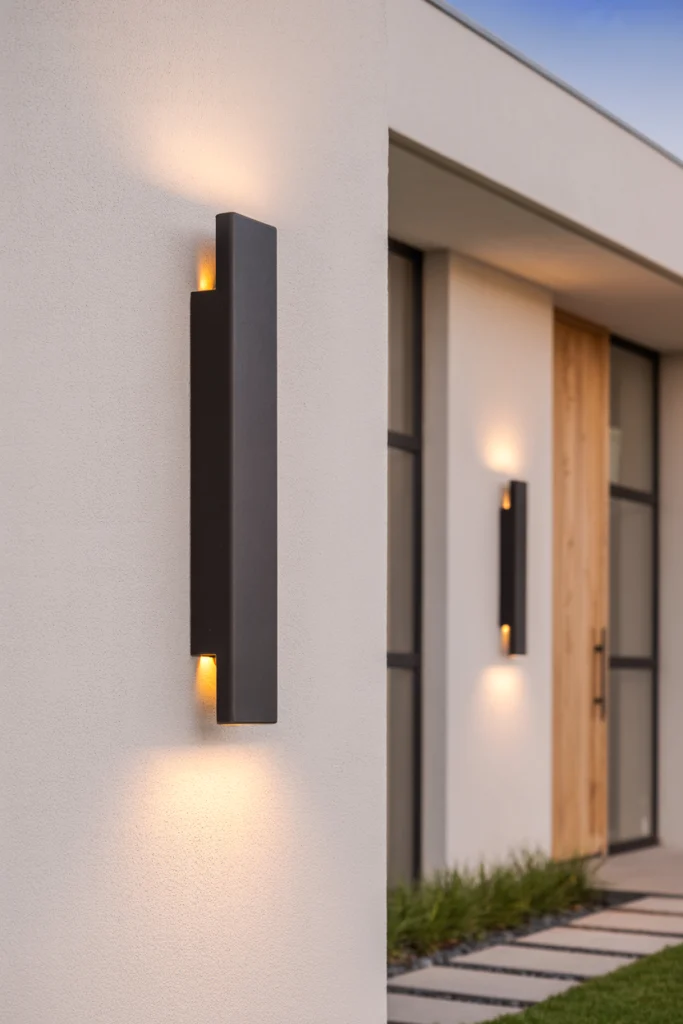 Black Matte LED Sconces for Chic Contrast