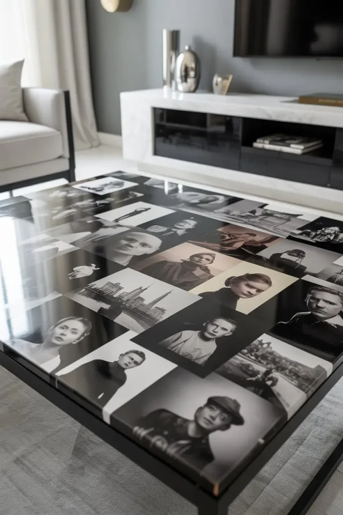 Black-and-White Photographic Decoupage